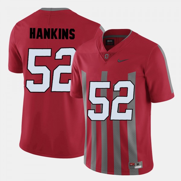 Ohio State Buckeyes Johnathan Hankins Men's #52 Red College Football Jersey 2404AVOW0